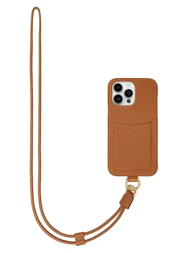 MAISON de SABRÉ Sling Phone Case (iPhone 15 Pro) - Pecan Brown | Thumbnail 1 MAISON de SABRÉ Sling Phone Case (iPhone 15 Pro) - Pecan Brown | Thumbnail 1