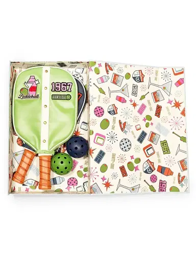 Sainty + Eric Retro Pickleball Set | Thumbnail 1 Sainty + Eric Retro Pickleball Set | Thumbnail 1