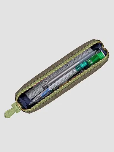 MAISON de SABRÉ Leather Pencil Case - Cashmere Matcha | Thumbnail 5 MAISON de SABRÉ Leather Pencil Case - Cashmere Matcha | Thumbnail 5