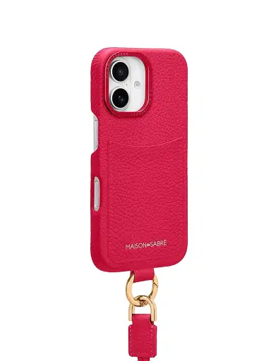 MAISON de SABRÉ Sling Phone Case (iPhone 16) - Shibuya Fuchsia | Thumbnail 3 MAISON de SABRÉ Sling Phone Case (iPhone 16) - Shibuya Fuchsia | Thumbnail 3