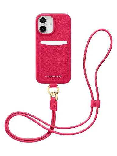 MAISON de SABRÉ Sling Phone Case (iPhone 16) - Shibuya Fuchsia | Thumbnail 1 MAISON de SABRÉ Sling Phone Case (iPhone 16) - Shibuya Fuchsia | Thumbnail 1