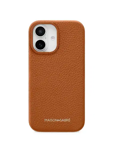 MAISON de SABRÉ Leather Phone Case (iPhone 16) - Pecan Brown | Thumbnail 1 MAISON de SABRÉ Leather Phone Case (iPhone 16) - Pecan Brown | Thumbnail 1