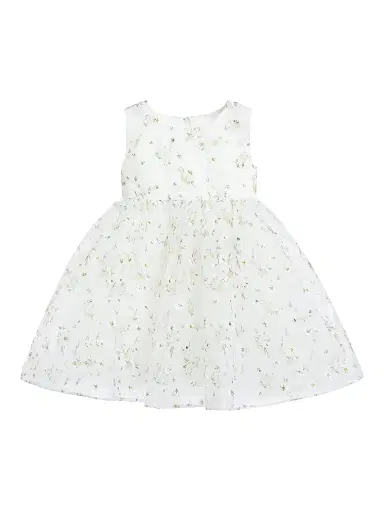Tulleen Baby Girl's Floral Patterned Bow Dress - 24 Months | Thumbnail 1 Tulleen Baby Girl's Floral Patterned Bow Dress - 24 Months | Thumbnail 1