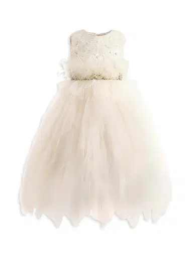 Tulleen Little Girl's & Girl's Feathered Tulle Dress - | Thumbnail 1 Tulleen Little Girl's & Girl's Feathered Tulle Dress - | Thumbnail 1