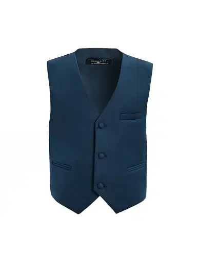 Moustache Little Boy's & Boy's Vest and Bow Tie Set - Navy | Thumbnail 2 Moustache Little Boy's & Boy's Vest and Bow Tie Set - Navy | Thumbnail 2