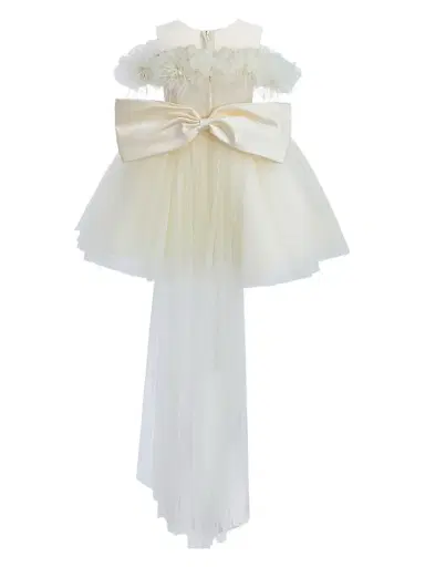 Tulleen Girl's Flower Embellishment Dress - | Thumbnail 2 Tulleen Girl's Flower Embellishment Dress - | Thumbnail 2