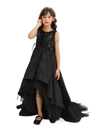 Tulleen Little Girl's & Girl's Salem Dress - Black | Thumbnail 3 Tulleen Little Girl's & Girl's Salem Dress - Black | Thumbnail 3