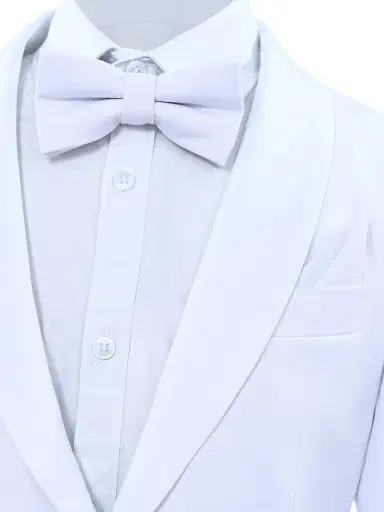 Moustache Baby Boy's, Little Boys & Boy's Shawl Lapel Wool Suit - White - Size 16 | Thumbnail 6 Moustache Baby Boy's, Little Boys & Boy's Shawl Lapel Wool Suit - White - Size 16 | Thumbnail 6