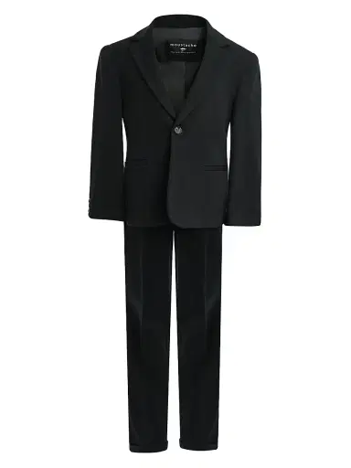 Moustache Little Boy's & Boy's Slim-Fit Suit Set - Black - Size 14 | Thumbnail 1 Moustache Little Boy's & Boy's Slim-Fit Suit Set - Black - Size 14 | Thumbnail 1