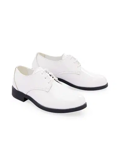 Moustache Little Boy's & Boy's Open Lace Dress Shoes - White 5 (Child) | Thumbnail 2 Moustache Little Boy's & Boy's Open Lace Dress Shoes - White 5 (Child) | Thumbnail 2