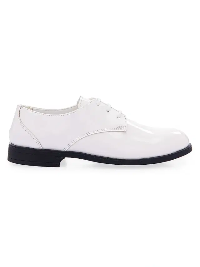 Little Boy's & Boy's Open Lace Dress Shoes - White 5 (Child) Little Boy's & Boy's Open Lace Dress Shoes - White 5 (Child)