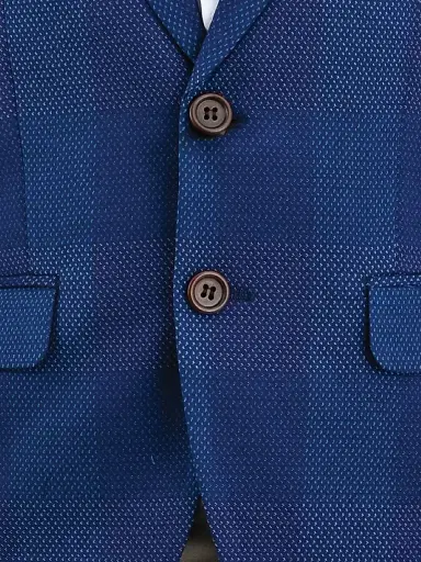 Moustache Little Boy's & Boy's Check Blazer Suit Set - Blue - Size 16 | Thumbnail 5 Moustache Little Boy's & Boy's Check Blazer Suit Set - Blue - Size 16 | Thumbnail 5