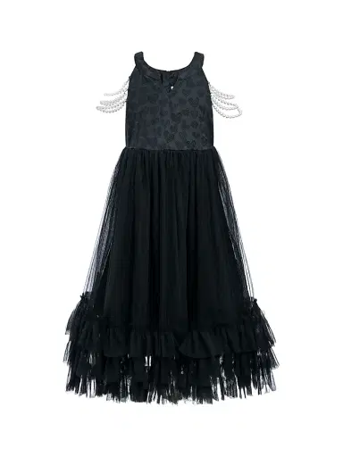 Tulleen Little Girl's & Girl's Tripoli Dress - Black | Thumbnail 1 Tulleen Little Girl's & Girl's Tripoli Dress - Black | Thumbnail 1