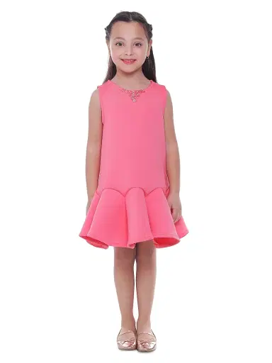 Mimi Tutu Little Girl's & Girl's Millie Dress - Watermelon Pink | Thumbnail 3 Mimi Tutu Little Girl's & Girl's Millie Dress - Watermelon Pink | Thumbnail 3