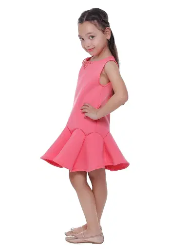 Mimi Tutu Little Girl's & Girl's Millie Dress - Watermelon Pink | Thumbnail 4 Mimi Tutu Little Girl's & Girl's Millie Dress - Watermelon Pink | Thumbnail 4