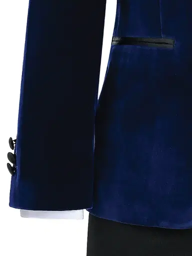 Moustache Little Boy's & Boy's Velvet Suit with Peak Lapel | Thumbnail 4 Moustache Little Boy's & Boy's Velvet Suit with Peak Lapel | Thumbnail 4