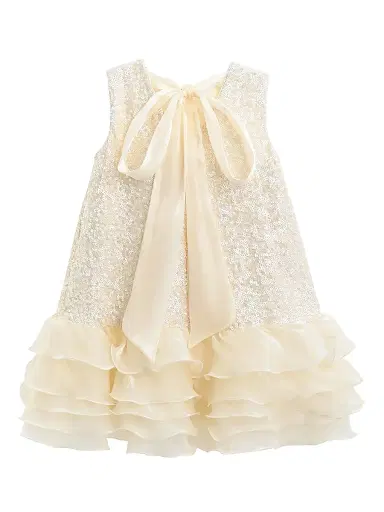 Tulleen Little Girl's & Girl's Catania Dress - Gold | Thumbnail 2 Tulleen Little Girl's & Girl's Catania Dress - Gold | Thumbnail 2