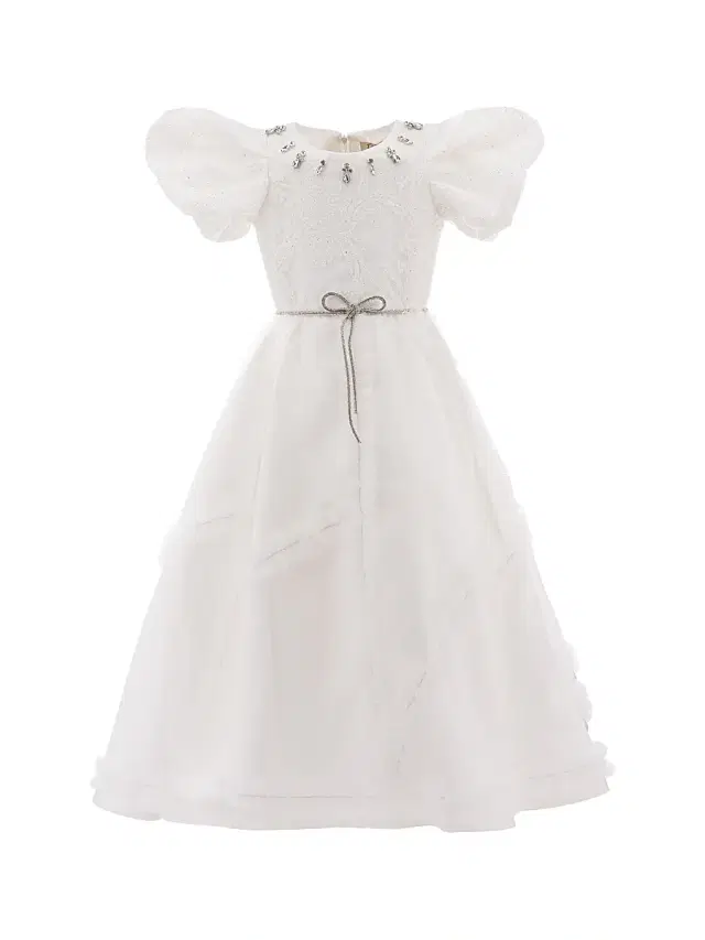 Little Girl's & Girl's Raineri Dress - White Little Girl's & Girl's Raineri Dress - White