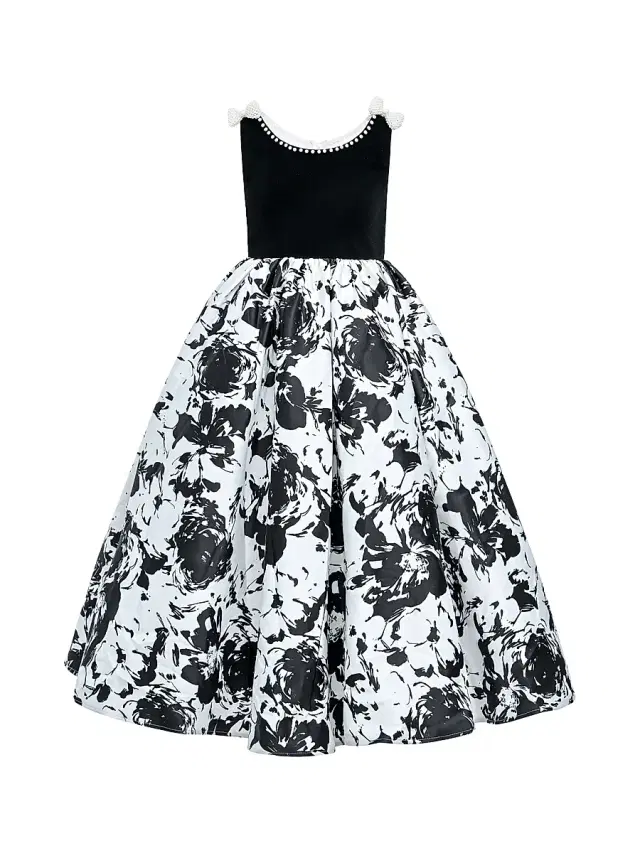 Little Girl's & Girl's Dalmeny Dress - Black Little Girl's & Girl's Dalmeny Dress - Black