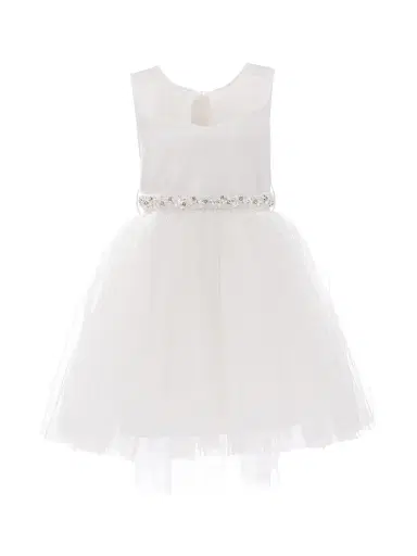 Tulleen Little Girl's & Girl's Sabrina Dress - White | Thumbnail 1 Tulleen Little Girl's & Girl's Sabrina Dress - White | Thumbnail 1
