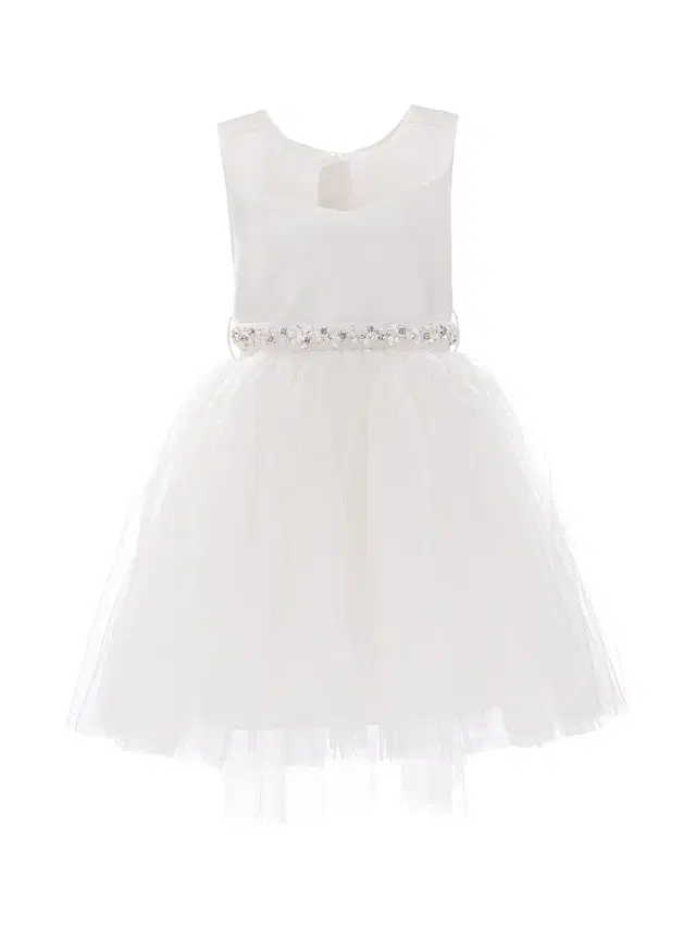 Little Girl's & Girl's Sabrina Dress - White Little Girl's & Girl's Sabrina Dress - White