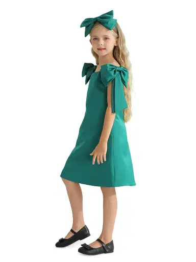 Tulleen Little Girl's & Girl's Luneta Dress - Green | Thumbnail 5 Tulleen Little Girl's & Girl's Luneta Dress - Green | Thumbnail 5