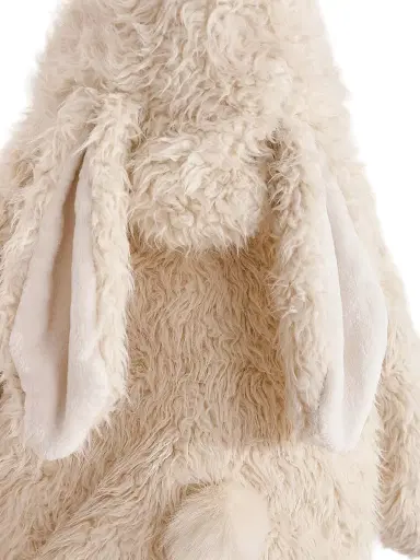 Tulleen Little Girl's & Girl's Bunny Ear Fuzzy Jacket - Beige | Thumbnail 6 Tulleen Little Girl's & Girl's Bunny Ear Fuzzy Jacket - Beige | Thumbnail 6
