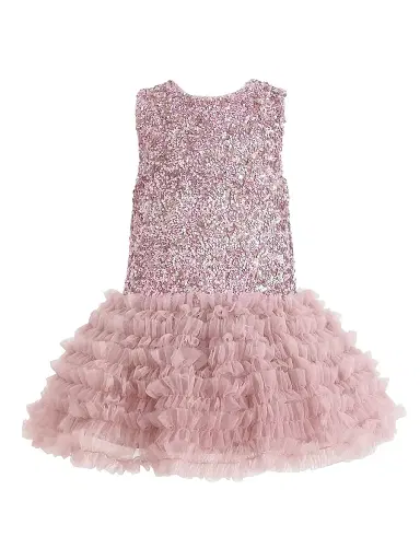 Tulleen Little Girl's & Girl's Textured Sequin Bodice Dress - Pink | Thumbnail 1 Tulleen Little Girl's & Girl's Textured Sequin Bodice Dress - Pink | Thumbnail 1
