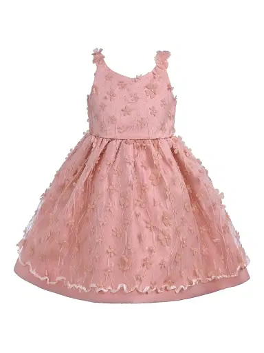 Tulleen Little Girl's & Girl's Ravine Dress - Peach Pink | Thumbnail 1 Tulleen Little Girl's & Girl's Ravine Dress - Peach Pink | Thumbnail 1