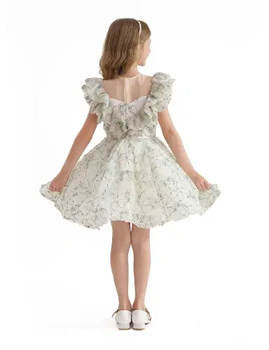 Tulleen Little Girl's & Girl's Honeydale Dress - Green | Thumbnail 5 Tulleen Little Girl's & Girl's Honeydale Dress - Green | Thumbnail 5