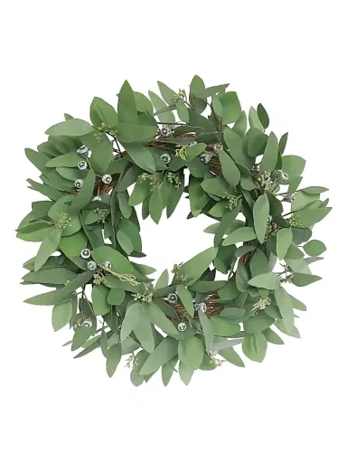Winward Home Faux Seeded Eucalyptus Wreath | Thumbnail 1 Winward Home Faux Seeded Eucalyptus Wreath | Thumbnail 1