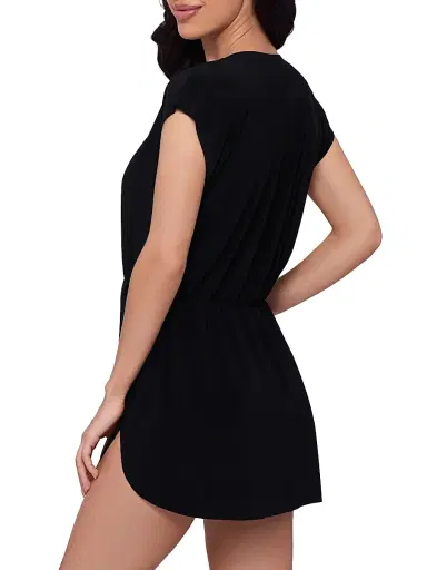 Magicsuit Women's Cover Ups Lace-Up Minidress - Black - Size Large | Thumbnail 3 Magicsuit Women's Cover Ups Lace-Up Minidress - Black - Size Large | Thumbnail 3