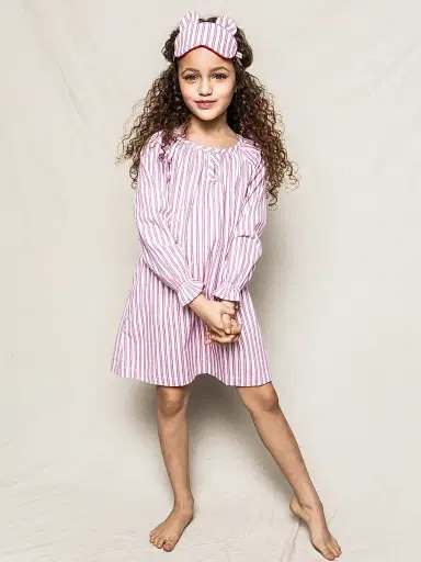 Petite Plume Baby's, Little Girl's & Girl's Antique Ticking Delphine Nightgown - Red - Size 10 | Thumbnail 2 Petite Plume Baby's, Little Girl's & Girl's Antique Ticking Delphine Nightgown - Red - Size 10 | Thumbnail 2