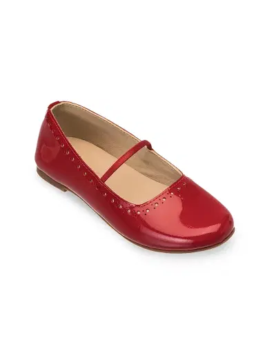 Elephantito Baby's & Girl's Sasha Leather Ballerina Flats - Red 6 (Child) | Thumbnail 1 Elephantito Baby's & Girl's Sasha Leather Ballerina Flats - Red 6 (Child) | Thumbnail 1