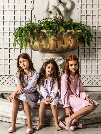 Petite Plume Baby Girl, Little Girl's & Girl's Flannel Victoria Nightgown - Pink | Thumbnail 5 Petite Plume Baby Girl, Little Girl's & Girl's Flannel Victoria Nightgown - Pink | Thumbnail 5