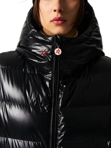 Perfect Moment Women's Polar Flare Hooded Down Vest - Black - Size XL | Thumbnail 4 Perfect Moment Women's Polar Flare Hooded Down Vest - Black - Size XL | Thumbnail 4