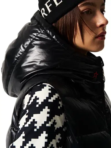 Perfect Moment Women's Polar Flare Hooded Down Vest - Black - Size XL | Thumbnail 6 Perfect Moment Women's Polar Flare Hooded Down Vest - Black - Size XL | Thumbnail 6