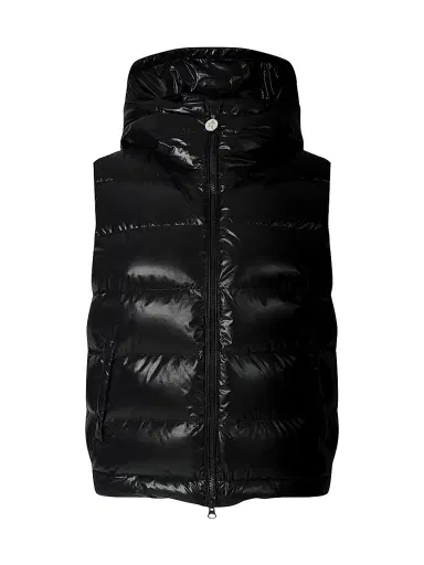 Perfect Moment Women's Polar Flare Hooded Down Vest - Black - Size XL | Thumbnail 1 Perfect Moment Women's Polar Flare Hooded Down Vest - Black - Size XL | Thumbnail 1