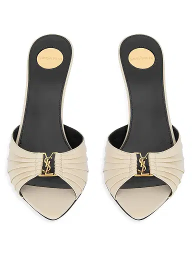 Saint Laurent Women's Babylone Mules in Smooth Leather | Thumbnail 3 Saint Laurent Women's Babylone Mules in Smooth Leather | Thumbnail 3