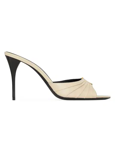 Saint Laurent Women's Babylone Mules in Smooth Leather | Thumbnail 1 Saint Laurent Women's Babylone Mules in Smooth Leather | Thumbnail 1