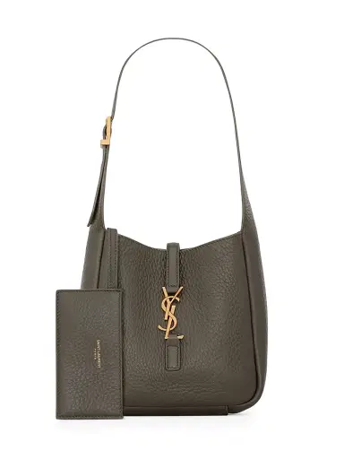 Saint Laurent Women's Le 5 à 7 Supple Baby Shoulder Bag in Grained Leather - Light Musk | Thumbnail 3 Saint Laurent Women's Le 5 à 7 Supple Baby Shoulder Bag in Grained Leather - Light Musk | Thumbnail 3