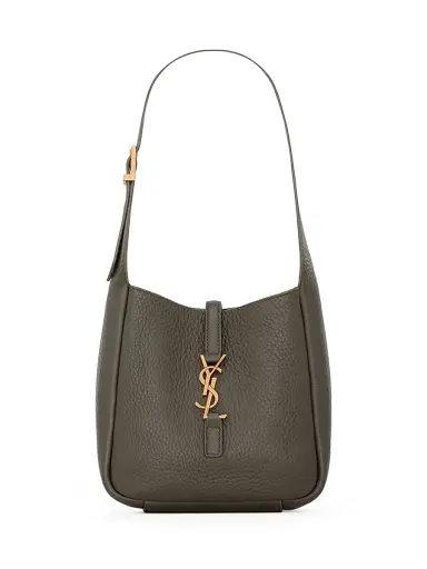 Saint Laurent Women's Le 5 à 7 Supple Baby Shoulder Bag in Grained Leather - Light Musk | Thumbnail 1 Saint Laurent Women's Le 5 à 7 Supple Baby Shoulder Bag in Grained Leather - Light Musk | Thumbnail 1