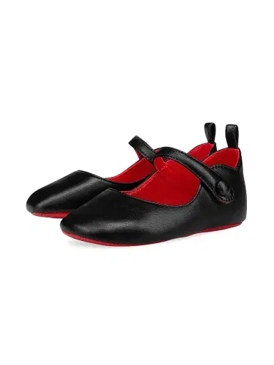 Christian Louboutin Baby Girl's Love Chick Shoes - Black 2 (Baby) | Thumbnail 2 Christian Louboutin Baby Girl's Love Chick Shoes - Black 2 (Baby) | Thumbnail 2