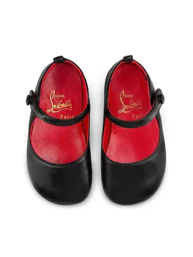 Christian Louboutin Baby Girl's Love Chick Shoes - Black 2 (Baby) | Thumbnail 5 Christian Louboutin Baby Girl's Love Chick Shoes - Black 2 (Baby) | Thumbnail 5