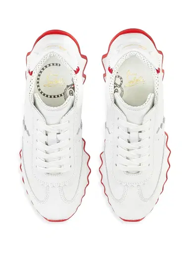 Christian Louboutin Little Girl's & Girl's Mini Shark Sneakers - White 1.5 (Child) | Thumbnail 4 Christian Louboutin Little Girl's & Girl's Mini Shark Sneakers - White 1.5 (Child) | Thumbnail 4