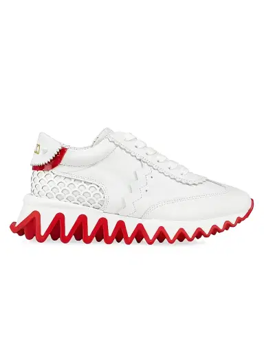 Christian Louboutin Little Girl's & Girl's Mini Shark Sneakers - White 1.5 (Child) | Thumbnail 1 Christian Louboutin Little Girl's & Girl's Mini Shark Sneakers - White 1.5 (Child) | Thumbnail 1