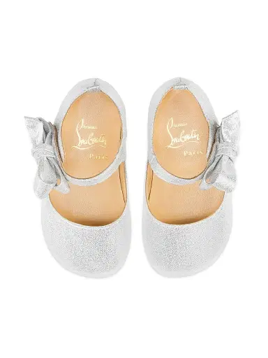 Christian Louboutin Little Kid's & Kid's Baby Lou Babe - Silver 3 (Baby) | Thumbnail 5 Christian Louboutin Little Kid's & Kid's Baby Lou Babe - Silver 3 (Baby) | Thumbnail 5