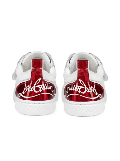 Christian Louboutin Little Boy's & Boy's Funnyto Scratch Sneakers - White 12 (Child) | Thumbnail 4 Christian Louboutin Little Boy's & Boy's Funnyto Scratch Sneakers - White 12 (Child) | Thumbnail 4