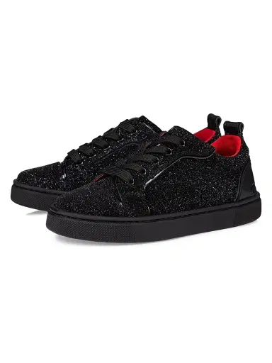 Christian Louboutin Little Boy's & Boy's Funnyto Sneakers - Black 13 (Child) | Thumbnail 2 Christian Louboutin Little Boy's & Boy's Funnyto Sneakers - Black 13 (Child) | Thumbnail 2