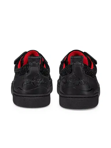Christian Louboutin Little Boy's & Boy's Funnyto Sneakers - Black 13 (Child) | Thumbnail 4 Christian Louboutin Little Boy's & Boy's Funnyto Sneakers - Black 13 (Child) | Thumbnail 4